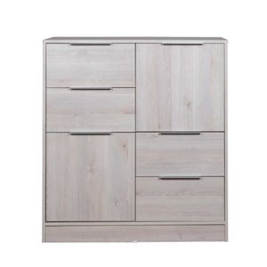Cómoda MURANO Pino Blanco 6 Cajones 90 Cm