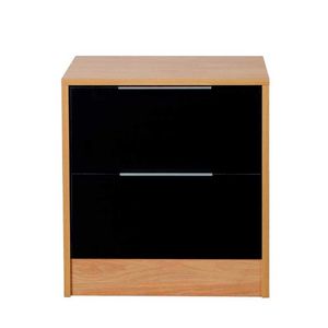 Mesa de Luz MURANO Hickory Negro