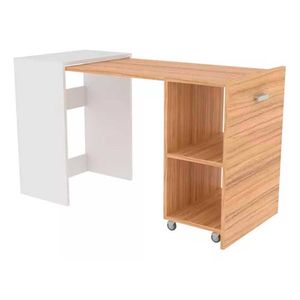 Escritorio ES0006Melamina 74,3 Cm 127,6 Cm55,4 Cm Blanco-Coco