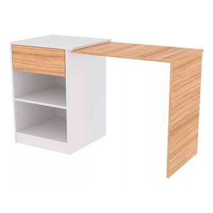 Escritorio ES1007Melamina 74,5 Cm 123,8 Cm49 Cm Blanco-Coco