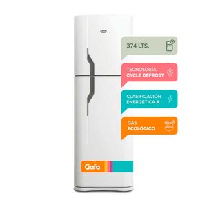 Heladera Cíclica HGF388AFB 374 Lt. Blanco