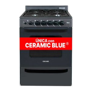 Cocina Q10BK Gas/eléctrica 57 Cm Negro