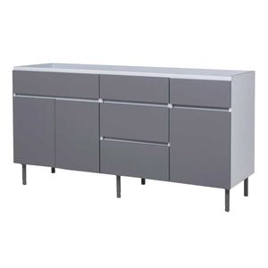 Bajo mesada 160 Cm LIVORNO 160 Gris Polar