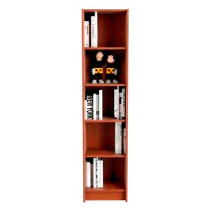 Biblioteca 5 Estantes 180 Cm46 Cm Caoba 3034